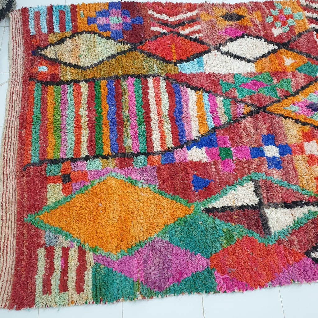 MAINA | Marockansk matta Boujaad | 10x6'7 Ft | 3x2 m | 100% ull handgjorda