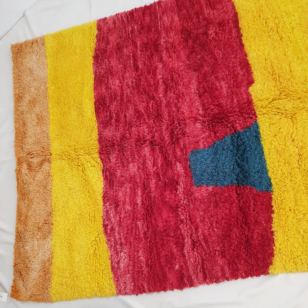 Marokkanischer Beni Ourain Teppich | 8x5'4 Fuß | 2,43x1,65m | SAHARA | 100 % Wolle handgefertigt