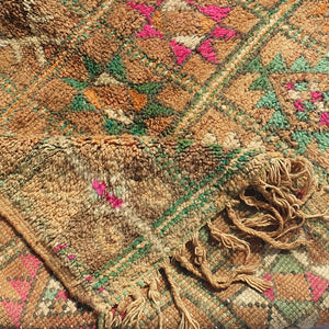 HELME | 9'2x5'8 Ft | 2,8x1,77 m | Moroccan VINTAGE Colorful Rug | 100% wool handmade