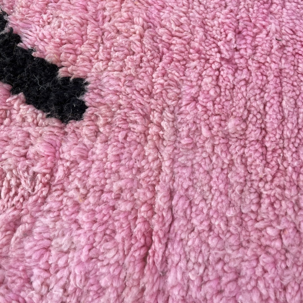 Marokkaans vloerkleed roze oranje boujaad | 9'5x6'5 voet | 2,9x2m | BIDOUH | 100% wol handgemaakt