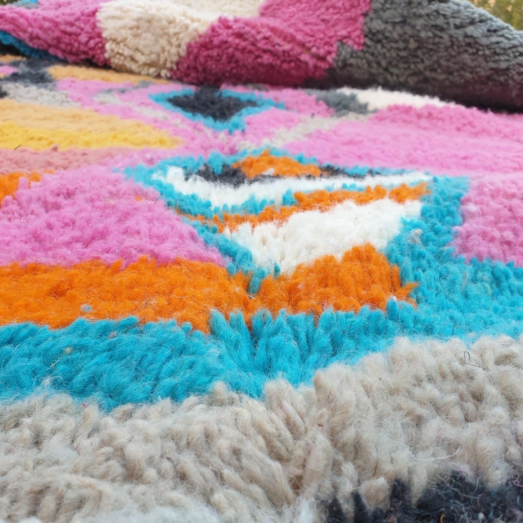 ABLY | 9'4x6'6 Ft | 288x200 cm | Moroccan Colorful Rug | 100% wool handmade - OunizZ