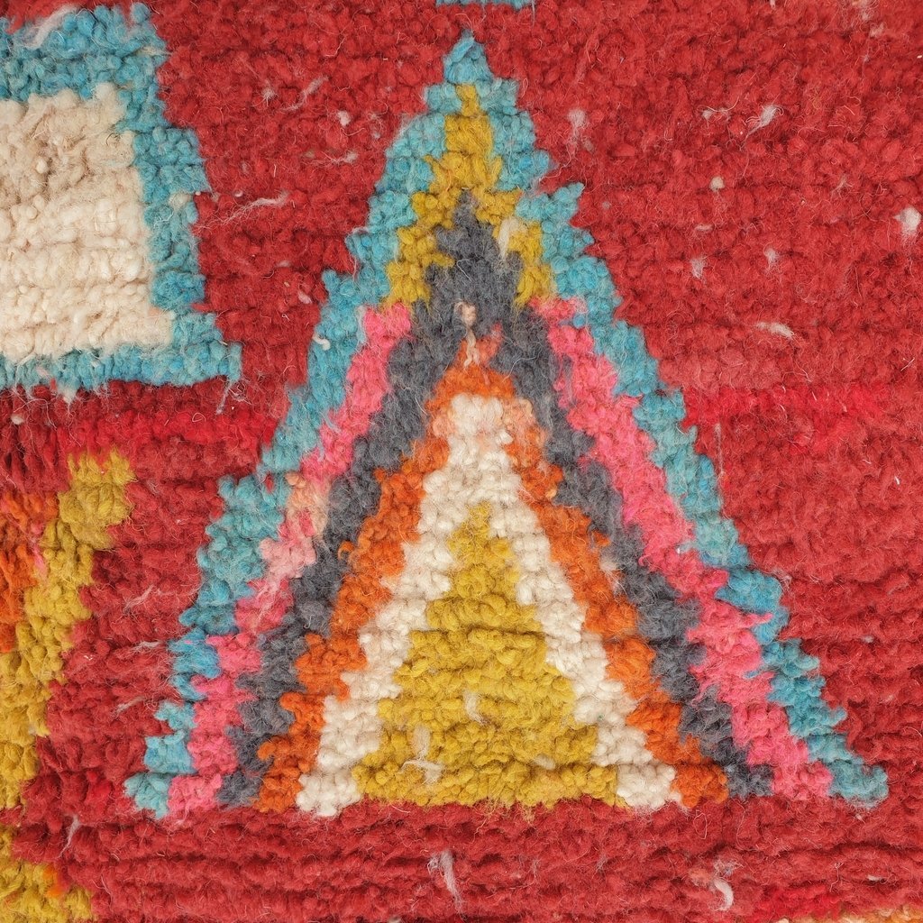 ABRID | 9'5x6'8 Ft | 3x2 m | Moroccan Colorful Rug | 100% wool handmade - OunizZ