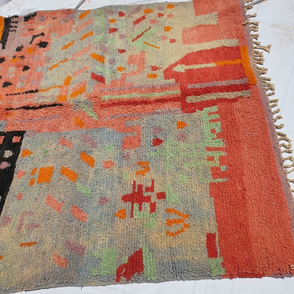 ACHYA | 9'4x6' Ft | 3x2 m | Moroccan Colorful Rug | 100% wool handmade - OunizZ