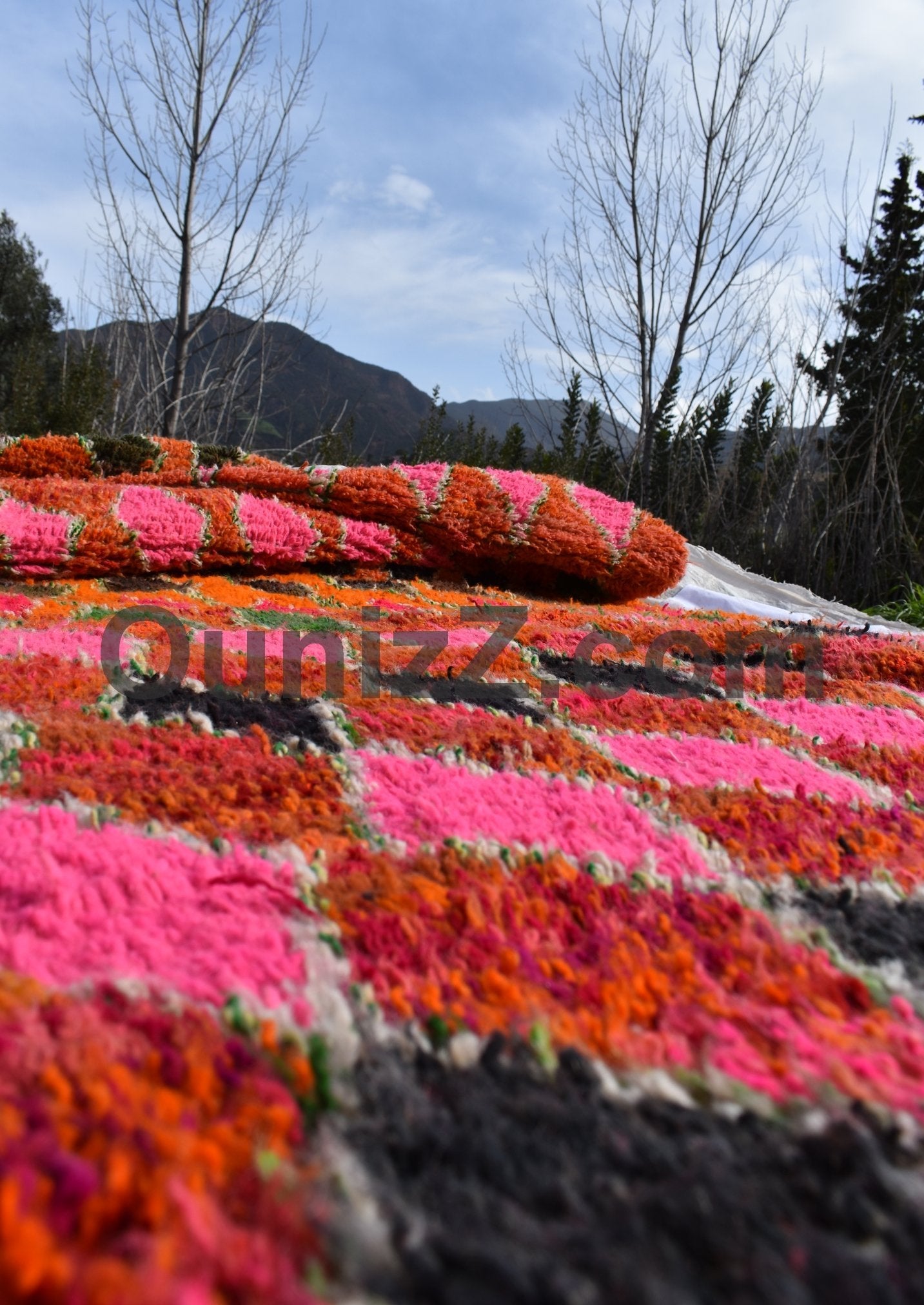 AFERNO | 9'18x5'51 Ft | 280x168 cm | Moroccan Orange Rug | 100% wool handmade - OunizZ