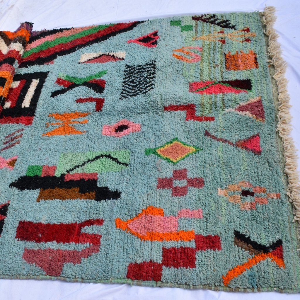 AGATNOUT | 8'5x5'5 Ft | 264x167 cm | Moroccan Colorful Rug | 100% wool handmade - OunizZ