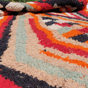 AGULAN | 8x5 Ft | 2,5x1,5 m | Moroccan Colorful Rug | 100% wool handmade - OunizZ