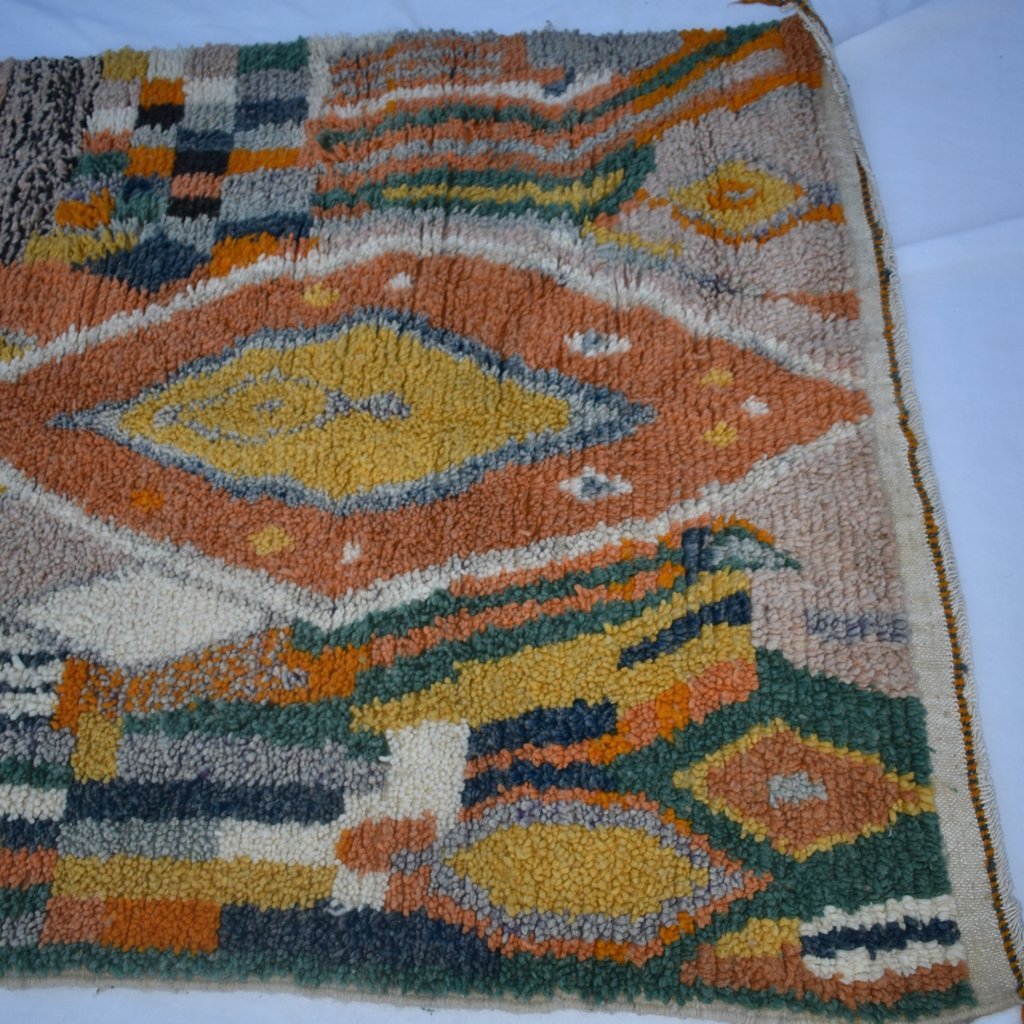 AÎN | 8x5 Ft | 2,5x1,5 m | Moroccan Colorful Rug | 100% wool handmade - OunizZ