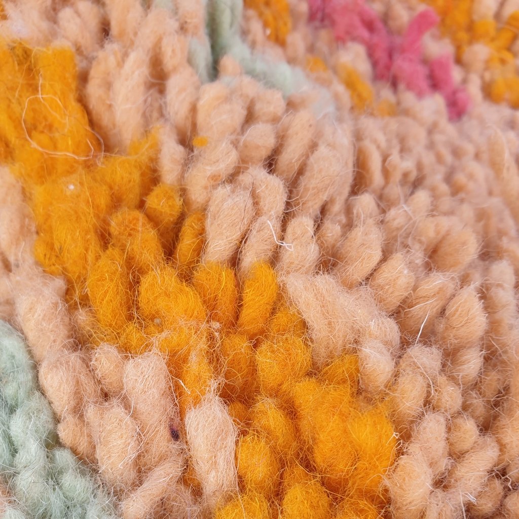 AKEBLI | 8x5 Ft | 1,5x2,5 m | Moroccan Colorful Rug | 100% wool handmade - OunizZ