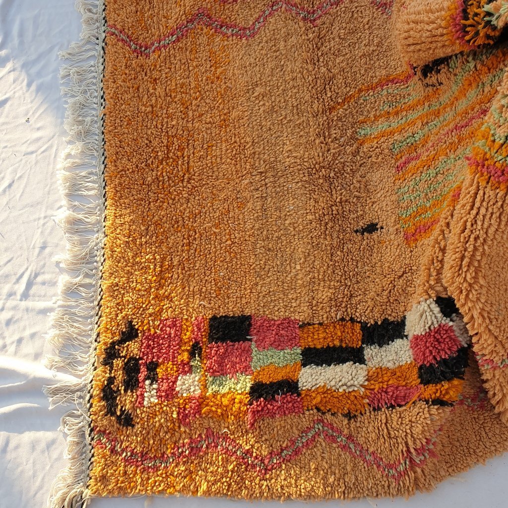 AKEBLI | 8x5 Ft | 1,5x2,5 m | Moroccan Colorful Rug | 100% wool handmade - OunizZ