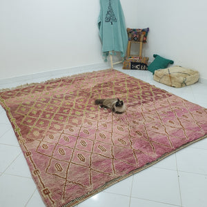 ALGODON | 9'5x8'6 Ft | 2,90x2,62 m | Moroccan Beni Mrirt Rug | 100% wool handmade - OunizZ