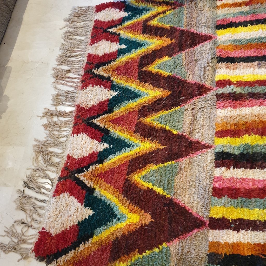ALYCH | 10x6'6 Ft | 3x2 m | Moroccan Colorful Rug | 100% wool handmade - OunizZ
