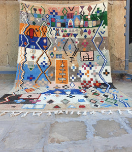 AMANAN | Boujaad Rug | 100% wool handmade in Morocco - OunizZ