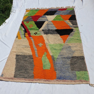 AMDAR | 8'5x5 Ft | 2,5x1,5 m | Moroccan Colorful Rug | 100% wool handmade - OunizZ