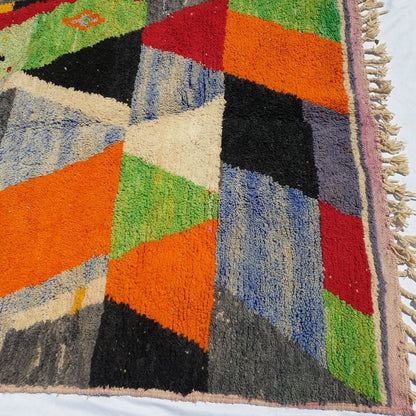 AMDAR | 8'5x5 Ft | 2,5x1,5 m | Moroccan Colorful Rug | 100% wool handmade - OunizZ