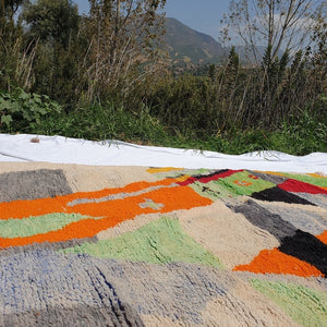 AMDAR | 8'5x5 Ft | 2,5x1,5 m | Moroccan Colorful Rug | 100% wool handmade - OunizZ