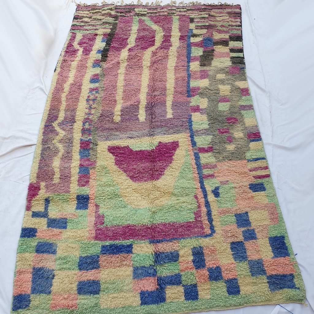 ANIMA | 6'7x11'5 Ft | 3,5x2 m | Moroccan Colorful Rug | 100% wool handmade - OunizZ