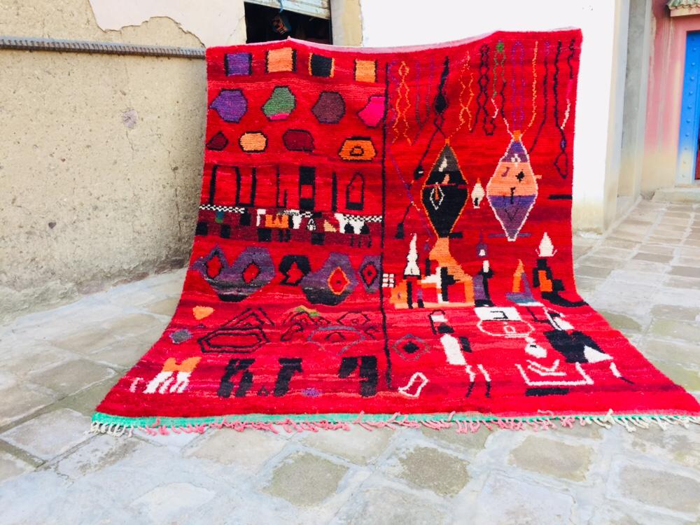 ANISSA | Boujaad Rug | 100% wool handmade in Morocco - OunizZ