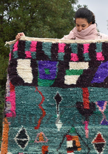 AOUEL | Boujaad Rug | 100% wool handmade in Morocco - OunizZ
