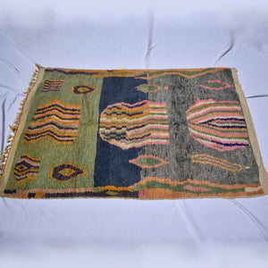 APELIUS | 8x5 Ft | 2,5x1,5 m | Moroccan Colorful Rug | 100% wool handmade - OunizZ
