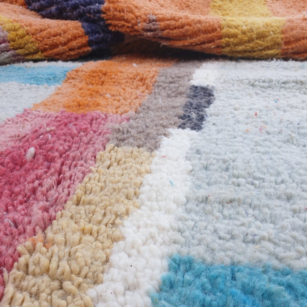 ARABI | 9'7x6'6 Ft | 3x2 m | Moroccan Colorful Rug | 100% wool handmade - OunizZ