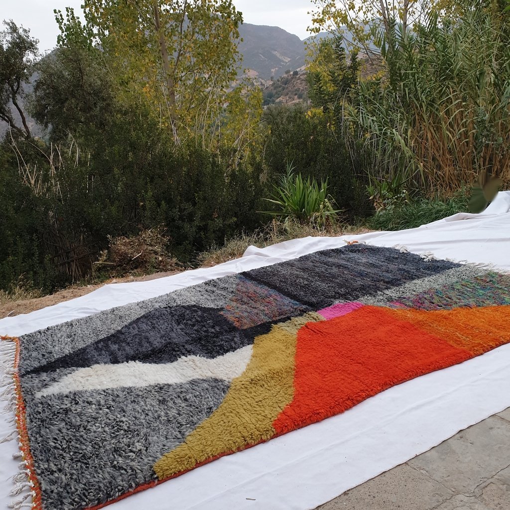 ARANJA | 9'3x6'8 Ft | 2,83x2 m | Moroccan Beni Ourain Rug | 100% wool handmade - OunizZ