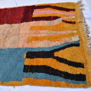 ARIOULE | 8'5x5'5 Ft | 265x168 cm | Moroccan Colorful Rug | 100% wool handmade - OunizZ