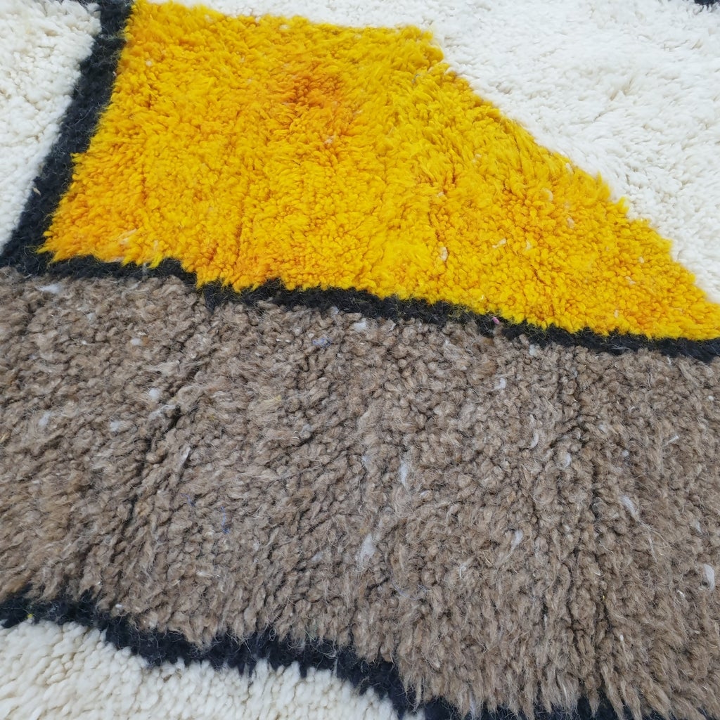 ARNABA (Ultra Fluffy Beni rug) | 9'7x7 Ft | 3x2,15 m | Moroccan Beni Ourain Rug | 100% wool handmade - OunizZ
