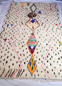 AROME | 10'6x6'7 Ft | 323x204 cm | Moroccan White Rug | 100% wool handmade - OunizZ