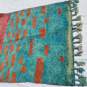 ASAFU | 8x5 Ft | 2,5x1,5 m | Moroccan Colorful Rug | 100% wool handmade - OunizZ