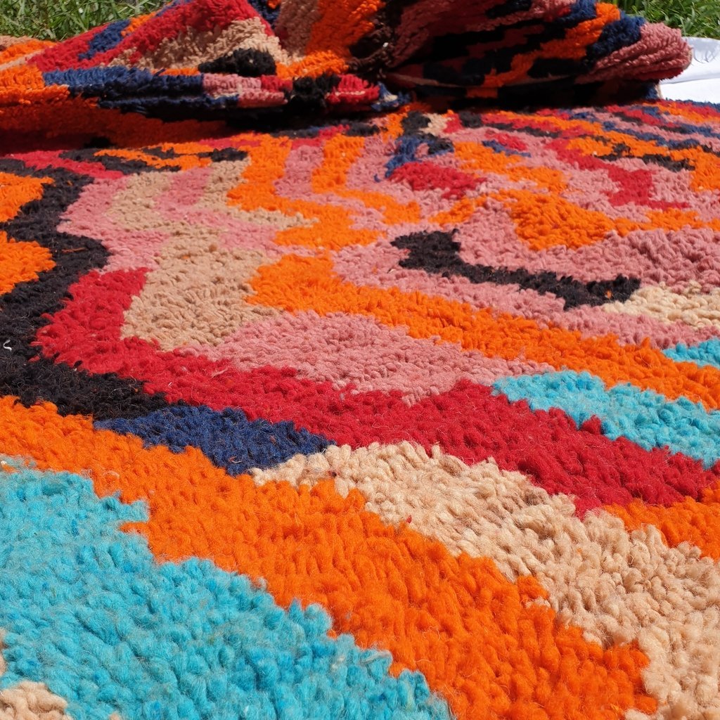 ASDDU | 8'5x5 Ft | 2,5x1,5 m | Moroccan Colorful Rug | 100% wool handmade - OunizZ