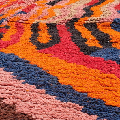 ASDDU | 8'5x5 Ft | 2,5x1,5 m | Moroccan Colorful Rug | 100% wool handmade - OunizZ