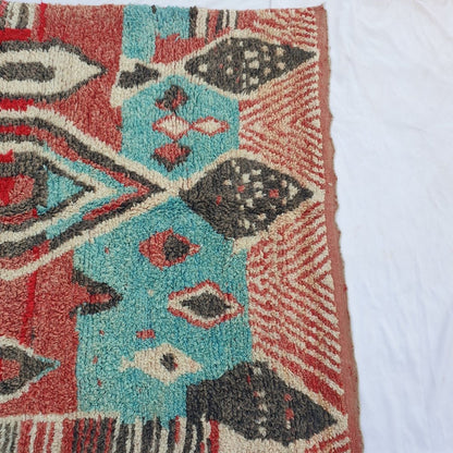 Ateeka - MOROCCAN RUG 6x10 BOUJAAD Authentic Berber Rug | Handmade Living room Carpet | 10'30x6'13 Ft | 314x187 cm - OunizZ