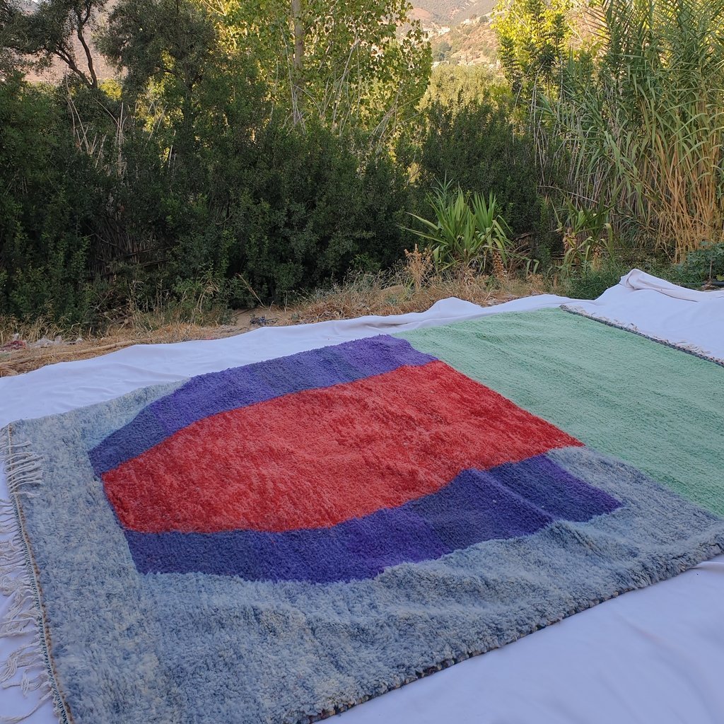 AWJA | 10x7'5 Ft | 310x230 cm | Moroccan Beni Ourain Rug | 100% wool handmade - OunizZ