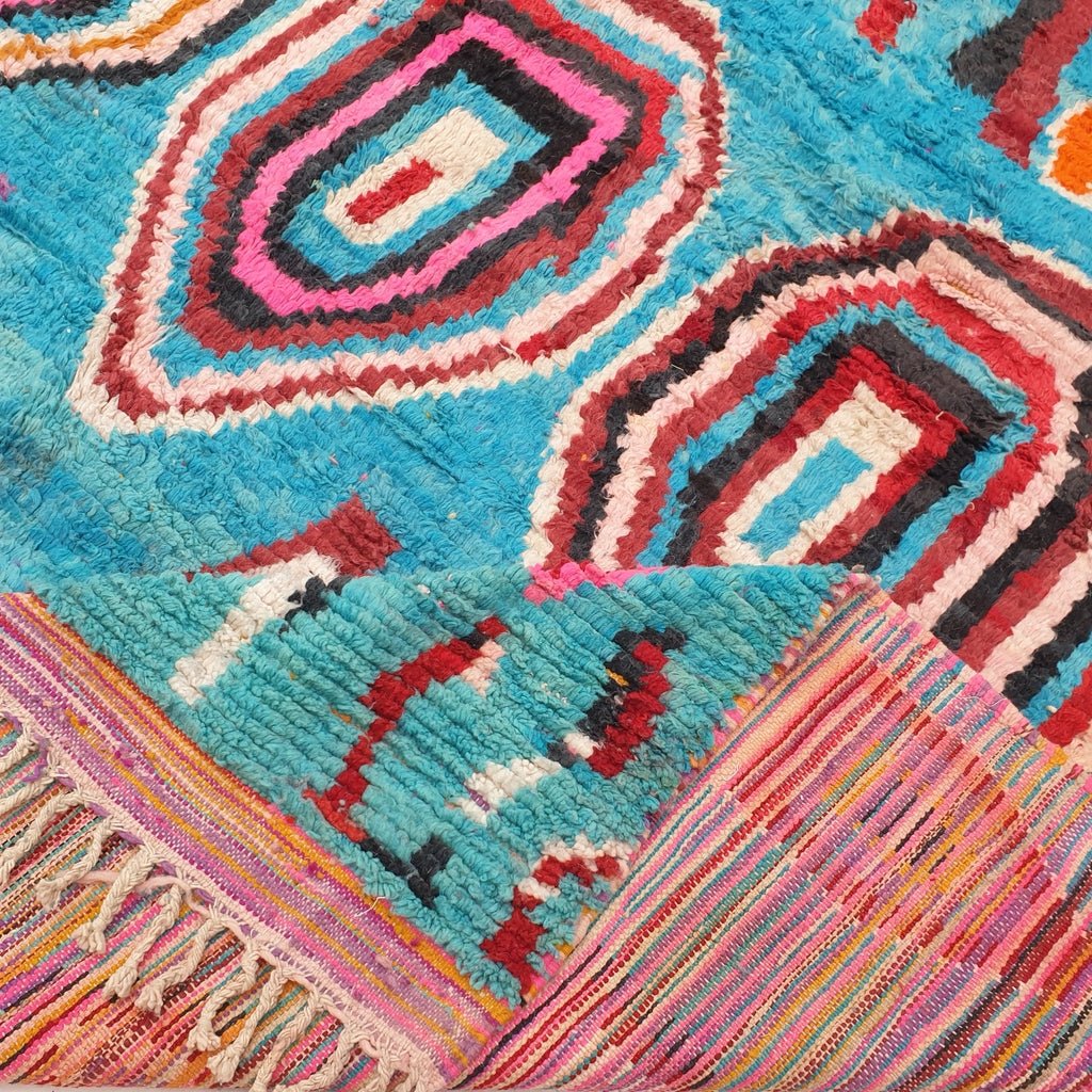 Awwata - MOROCCAN BOUJAAD RUG | Large Berber Colorful Area Rug for living room Handmade Authentic Wool | 13'2x10'3 Ft | 402x314 cm - OunizZ