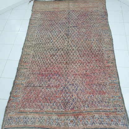 AYMILNE | 11'2x6'4 Ft | 3,41x1,94 m | Moroccan VINTAGE Colorful Rug | 100% wool handmade - OunizZ