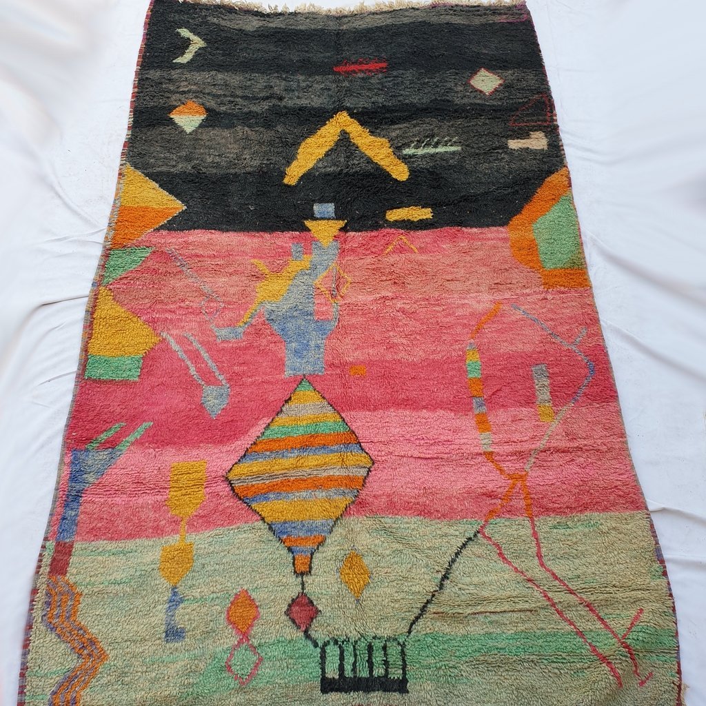 AYZA | 10'8x6'5 Ft | 3,30x1,98 m | Moroccan Colorful Rug | 100% wool handmade - OunizZ