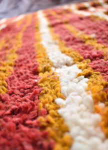 AZALIME | 10'56x6'66 Ft | 322x203 cm | Moroccan red orange Rug | 100% wool handmade - OunizZ