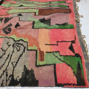 BABAGHI | 9'5x6'5 Ft | 3x2 m | Moroccan Colorful Rug | 100% wool handmade - OunizZ