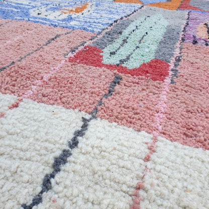 Babalia | MOROCCAN RUG BOUJAD | Moroccan Berber Rug | Colorful Rug Moroccan Carpet | Authentic Handmade Berber Living room Rugs | 13'19x9'64 Ft | 402x294 cm - OunizZ