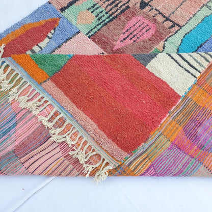 Babalia | MOROCCAN RUG BOUJAD | Moroccan Berber Rug | Colorful Rug Moroccan Carpet | Authentic Handmade Berber Living room Rugs | 13'19x9'64 Ft | 402x294 cm - OunizZ
