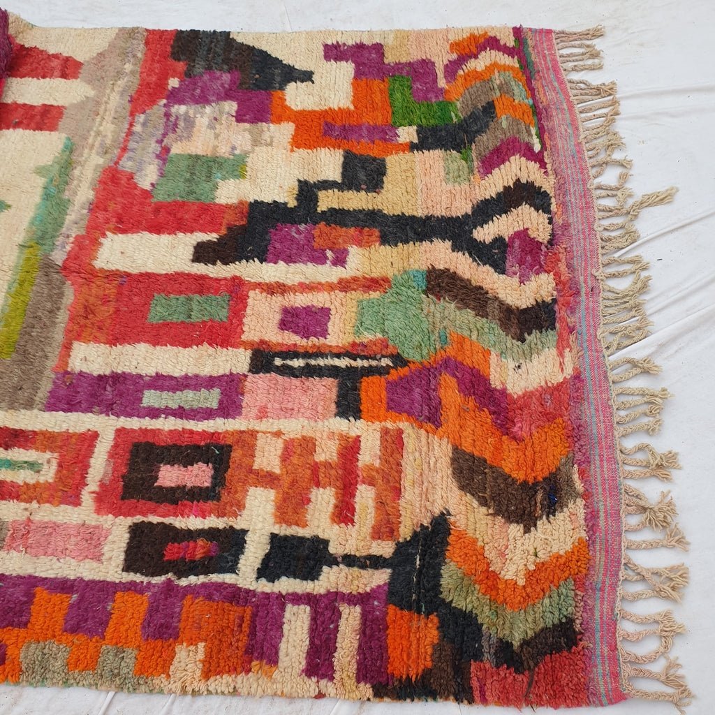 Babayna - MOROCCAN RUG BOUJAAD | Moroccan Berber Rug | Colorful Rug Moroccan Carpet | Authentic Handmade Berber Bedroom Rugs | 9'84x6'66 Ft | 300x203 cm - OunizZ