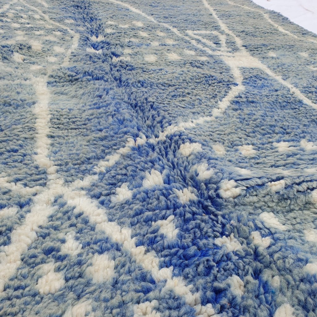 Bachfa | Moroccan Rug Beni Ourain | 9'78x6'23 Ft | 298x190 cm | 100% wool handmade - OunizZ