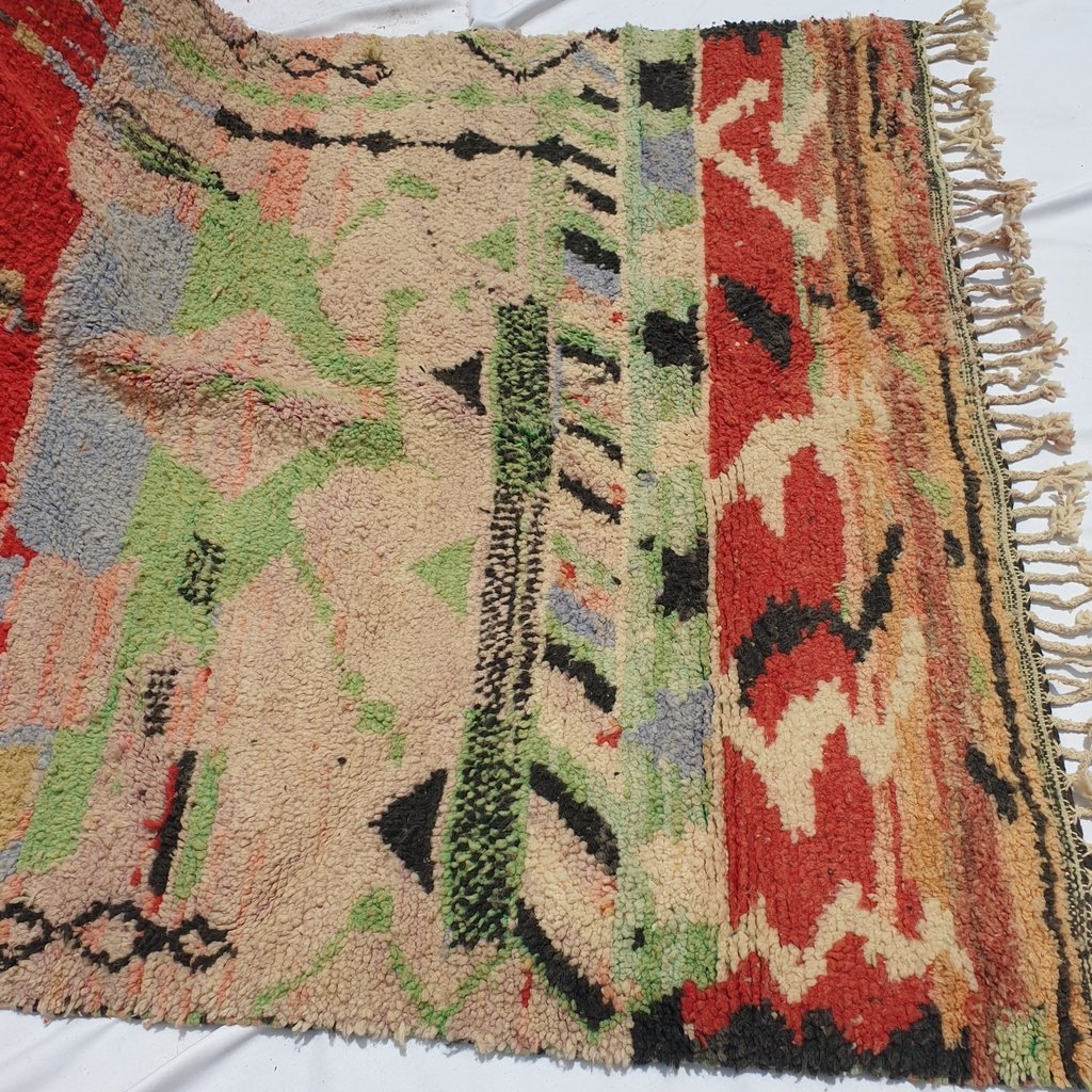 BADOUGH | 8'1x5'6 Ft | 2,50x1,70 m | Moroccan Colorful Rug | 100% wool handmade - OunizZ