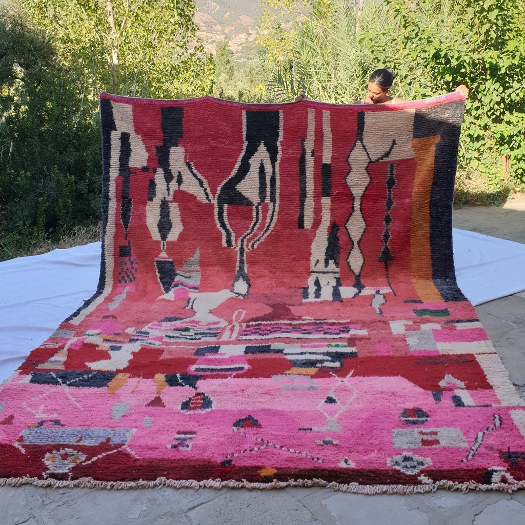 BAHRA | Boujaad Rug 9x12'8 Ft | 4x3 m | 100% wool handmade in Morocco - OunizZ