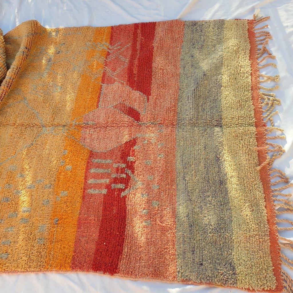 BAHT | 9x5 Ft | 2,8x1,6 m | Moroccan Colorful Rug | 100% wool handmade - OunizZ