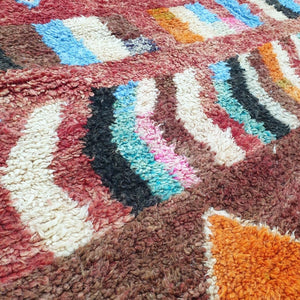 BAKA | 9'1x6'3 Ft | 2,77x1,91 m | Moroccan Colorful Rug | 100% wool handmade - OunizZ