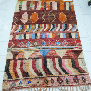 BAKA | 9'1x6'3 Ft | 2,77x1,91 m | Moroccan Colorful Rug | 100% wool handmade - OunizZ
