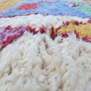 Balarha - MOROCCAN BOUJAAD RUG | Large Berber Colorful Area Rug for living room Handmade Authentic Wool | 13'4x9'2 Ft | 407x280 cm - OunizZ