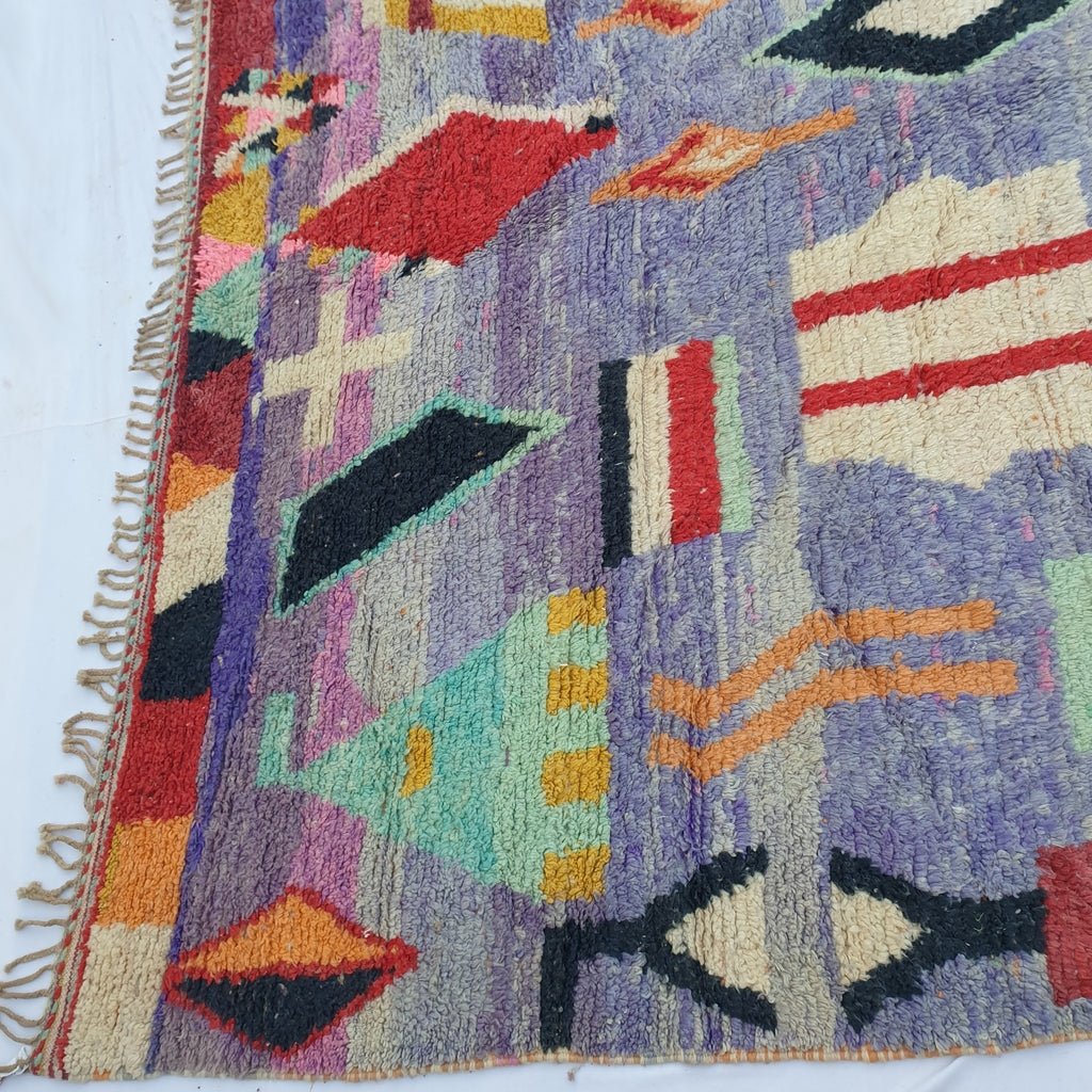 Balarha - MOROCCAN BOUJAAD RUG | Large Berber Colorful Area Rug for living room Handmade Authentic Wool | 13'4x9'2 Ft | 407x280 cm - OunizZ