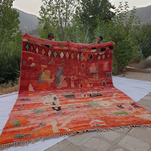 BARBA | Boujaad Rug 13'1x9'7 Ft 4x3 M | 100% wool handmade in Morocco - OunizZ